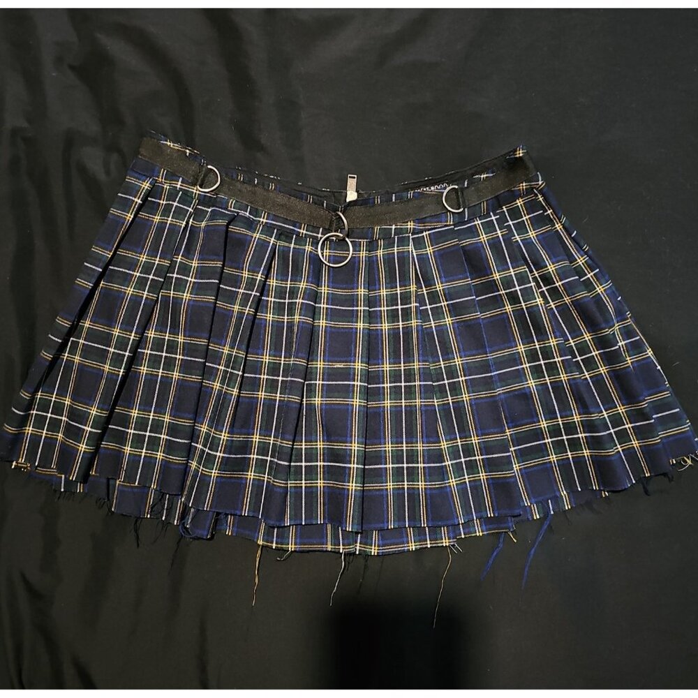 Current Mood pleated plaid skirt